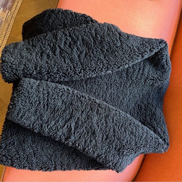 Zadig & Voltaire Woman's Black Mila Soft Curly Jacket Coat M - Picture 4 of 6